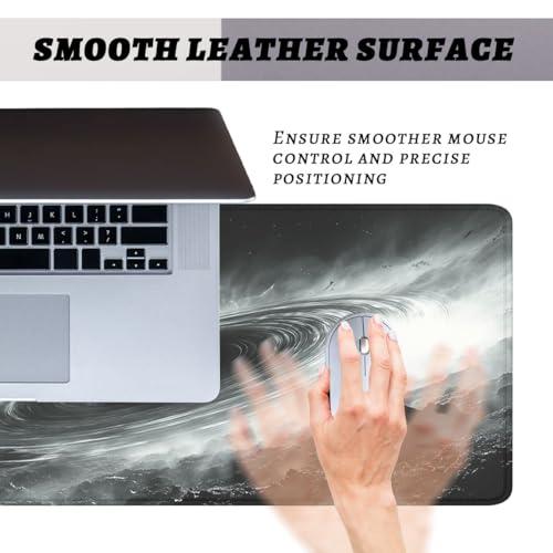 Black Hole Gaming Mouse Pad Space Galaxy Art Mouse Pad Large Mousepad Extended Laptop Keyboard Mat Gaming Desk Pad Mouse Mat Office Computer Keyboard Laptop 31.5"x11.8" - color: Black Hole, size: 31.5L x 11.8W inches