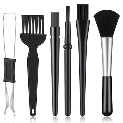 6 Pcs Mini Keyboard Cleaning Brushes Kit, Anti Static Electronic Dust Cleaning Brushes with PP Handle and Nylon Bristles, Keyboards Cleanings Brush for Computer Keyboard and Small Spaces