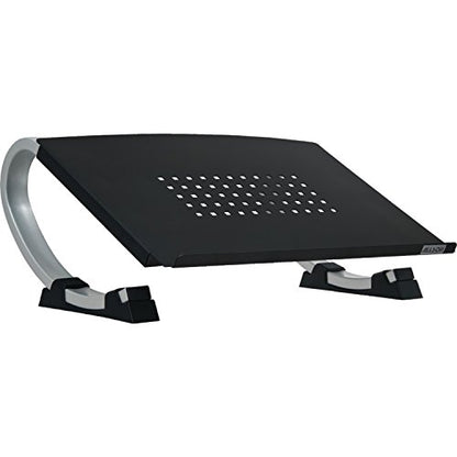 Allsop Redmond Adjustable Laptop Stand, Vented Curved Sturdy Metal Ergonomic Riser, Black (ASP30498) - style: Laptop Stand