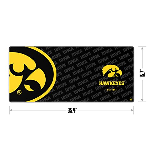 YouTheFan NCAA Iowa Hawkeyes Logo Series Desk Pad - style: Iowa Hawkeyes