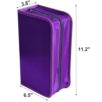 Capacity CD/DVD case Wallet, Storage,Holder,Booklet (128 Purple) - color: 128 Purple