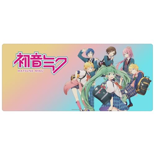 Head Case Designs Officially Licensed Hatsune Miku High School Graphics 37.4 x 15.75 x 0.16 inches (900 x 400 mm) - XL Gaming Office Desk PC Keyboard Mouse Mat Pad - color: High School, size: 37.4" x 15.8"