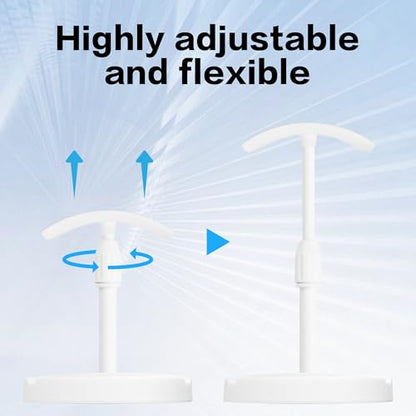 YAODHAOD Desktop Headphone Stand, Universal Headphone Holder with Phone Holder,Anti-Slip Base, for Desk, Office, Home Headphones Support Accessory (White) - color: White