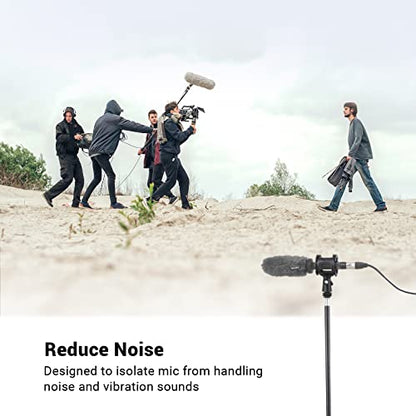 SmallRig Microphone Shock Mount with Cold Shoe Pinch for Camera Shoes and Boompoles 1859