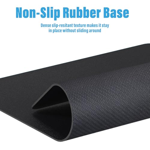 [30" x 17"] Extended-Large Mouse pad, Keyboard pad - Enhance Your Gaming Experience with The Desk mat - Waterproof and Easy to Clean - lint-Free - Ideal for Gaming Table (Black, Large) - size: 30L x 17W inches