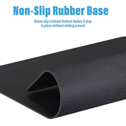 [30" x 17"] Extended-Large Mouse pad, Keyboard pad - Enhance Your Gaming Experience with The Desk mat - Waterproof and Easy to Clean - lint-Free - Ideal for Gaming Table (Black, Large) - size: 30L x 17W inches