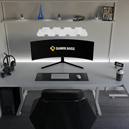 Gamer Boss - Gaming Mouse Pad - 36 x 12 Inches - 4mm Thick with Stitched Edges, Non-Slip Rubber Base, Premium Cloth Mousepad, Desk Mat for Laptop, Keyboard, Computer & PC (Extended, Black) - color: Black, size: 36" x 12"