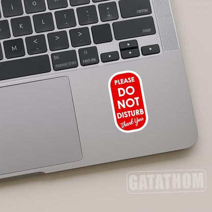 (3Pcs) Please Do Not Disturb Sticker – Funny Privacy Stickers for Office Door, Home Office, Zoom Meeting, Online Class, Workspace, Laptop Water Bottle Cup, Waterproof Vinyl Decal, 3" x 1.7" - color: Please Do Not Disturb Thank You