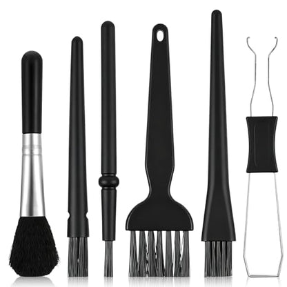 6Pcs Keyboard Brush - Keyboard Cleaning Kit with Keycap Puller & Switch Puller, Pp Handle Nylon Brushes, Anti-Static Dust Removal Tool for Computer Laptop Camera Electronics