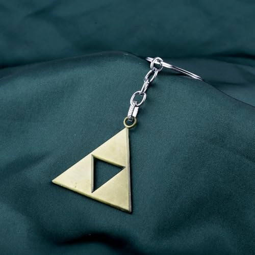 PLITI Video Game Inspired Gift Video Game Lover Gift Triangle Symbol Keychain For Gamer - color: Triangle Ky