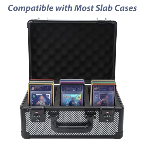ZINHO Graded Card Case Magnetic Aluminum Alloy Slab Protector Display Case Fits 35PT PSA/CGC/CSG Cards, UV Protection (Dark Blue) - color: Dark Blue, style: PSA Card Case