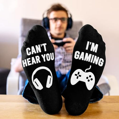 Gamers Gifts for Men, Boys - Gifts for Gamers - Gaming Socks, Stocking Stuffers for Men, Boyfriend, Son Gaming Novelty Socks - color: Gaming01