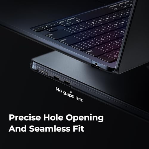 EooCoo Case Compatible with MacBook Air 13 inch M5 2026-2022 Release M4 M3 M2 A3449 A3240 A3113 A2681, Hard Shell&Keyboard Skin Cover&Screen Protector for Mac Air 13.6 inch, Matte Midnight Black - color: Matte Midnight Black