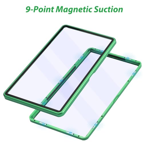 ZINHO Graded Card Case Magnetic Aluminum Alloy Slab Protector Display Case Fits 35PT PSA/CGC/CSG Cards, UV Protection (Green) - color: Green, style: PSA Card Case