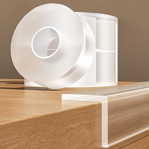 3Pack Baby Proofing Edge Protector for Baby,1.57in x 9.84ft,Clear Edge Protector Strip Sharp Edge Wrap Cover Tape,Corner Bumpers for Furniture,Crib Rail Covers for Teething - size: 3Pack x 1.57in x 9.84FT