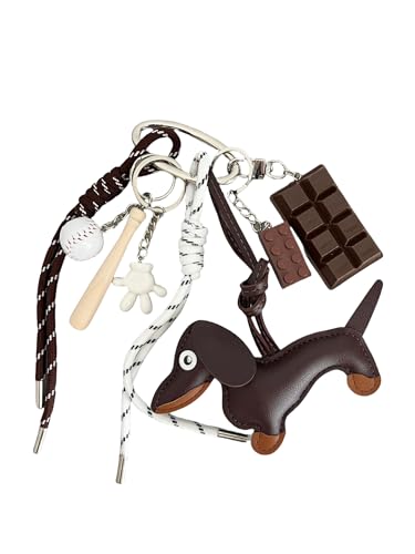 Designer Rope Bag Charms for Handbag Y2k Accessories Purse Charm Hanging Ornament Backpack Charm - color: Brown