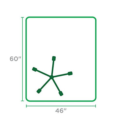 Dimex Office Chair Mat for Low‑Pile Carpet – 46" x 60" Clear Desk Floor Protector with Lip, Smooth Glide PVC - size: 46" x 60"