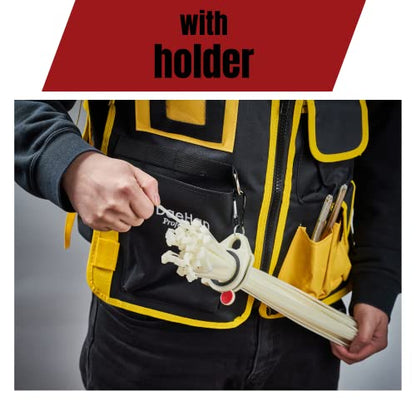 Set of 2 Zip Tie Organizer Holders with 20 Pcs of 8 inch Black Cable Ties for Zipties Arrangement, Wire Ties Keeper for Multi-Purpose Indoor and Outdoor Use. - style: 2- 2 Pcs