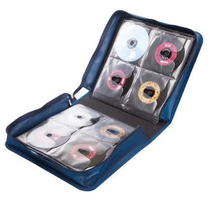 256 Capacity CD/DVD case Wallet, Storage,Holder,Booklet （Blue） - color: 256 Blue