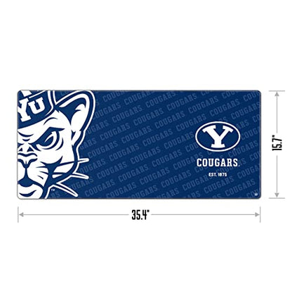 YouTheFan NCAA BYU Cougars Logo Series Desk Pad - style: BYU Cougars