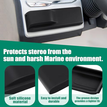 Dust Cover for MS-RA70CV Radio, Marine Stereo Radio-Cover for MS-RA70 Black 010-12466-01