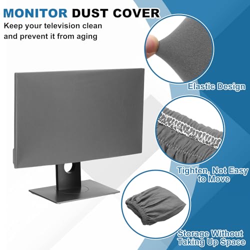 PATIKIL Monitor Dust Cover Anti-Static Dustproof Protective Cover Computer Screen Sleeve for 28 Inch Computer Monitors PC Desktop TV LCD LED HD Panel Case, Gray - size: 28 Inch