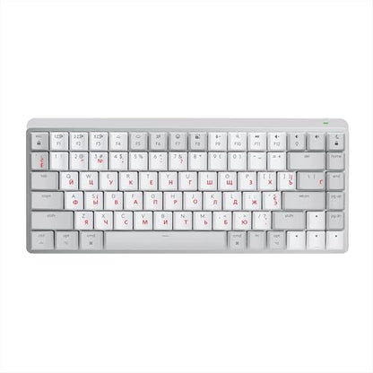 Russian Keyboard Stickers 2 Pack, Cyrillic Letter Overlay, Clear - color: red
