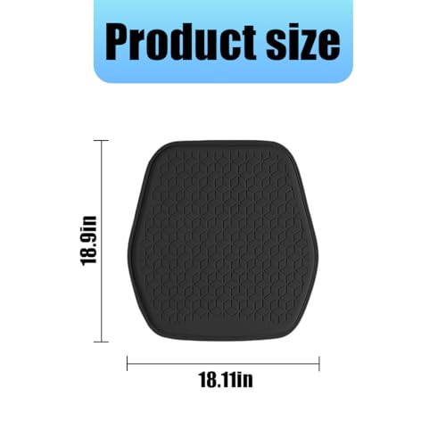 Zpana Gel Car Seat Cushion, Non-Slip & Comfortable Automotive Chair Protector Pad for Driving, Breathable Vehicle Interior Mat Cover Accessories, Universal for SUV Sedan Truck (Black) - color: Black