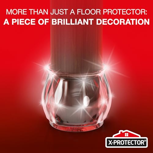 X-Protector Silicone Chair Leg Floor Protectors with Non-Slip Bottom - 16 PCS - Anti-Slip Chair Leg Covers - Non-Skid Furniture Leg Caps - Furniture Pads for 1.4-1.8" Round & 1.1-1.4" Square Legs! - size: 16 1.4" - 1.8"