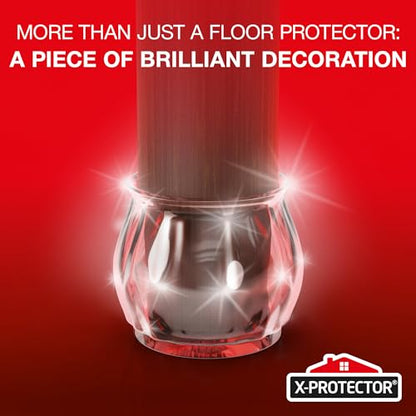 X-Protector Silicone Chair Leg Floor Protectors with Non-Slip Bottom - 16 PCS - Anti-Slip Chair Leg Covers - Non-Skid Furniture Leg Caps - Furniture Pads for 1.4-1.8" Round & 1.1-1.4" Square Legs! - size: 16 1.4" - 1.8"