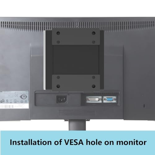 Wall Mount Compatible with HP EliteDesk, ProDesk, Mini Desktops - Steel Mount for Wall, Under Desk or VESA