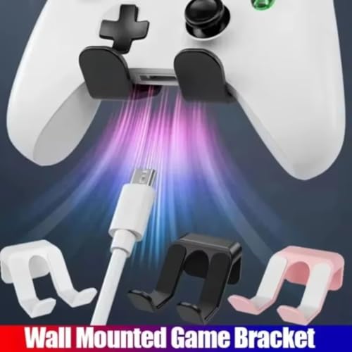 Storage Rack Wall Mounted Game Controller Bracket for Nintendo Switch Pro/PS5/PS4/Xbox Gamepads Stand Hanger Holder Accessories (White (4 Pieces)) - color: WHITE (4 PIECES)