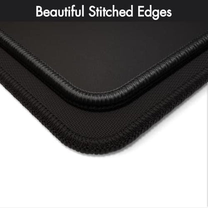 Gamer Boss - Gaming Mouse Pad - 48 x 24 Inches - 4mm Thick with Stitched Edges, Non-Slip Rubber Base, Premium Cloth Mousepad, Desk Mat for Laptop, Keyboard, Computer & PC (Mega, Black) - color: Black, size: 48" x 24"
