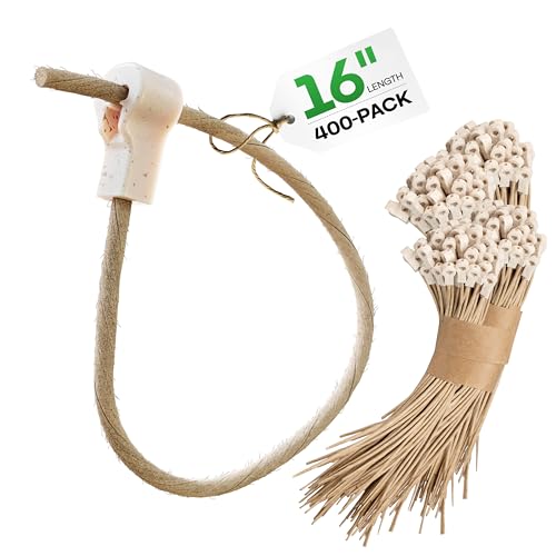 Fiber-Based Eco Zip Ties 16" (400 Pack) - 44 lb Strong Eco-Friendly Tie Wraps - UV & Temperature Resistant FibreStrap for Agriculture, Manufacturing & Cable Management - Universal Use by IDL Packaging - size: 16", 400-Pack