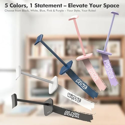 Headphone Stand, Desktop Headset Holder Heavy Base Desk Earphone Stand Aluminum Gaming Headset Hanger Rack for AirPods Max, AirPods, AirPods Pro, Sony, Beats, Bose, Razer and More(Black) - color: Black