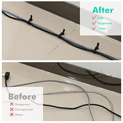 Shappy 12 Inch 50 Pcs Zip Ties Heavy Duty Strong Large Cable Wire Ties Zip Industrial Sturdy Wire, Awnings Tying Branches Bundling of Crops Fixed Water Pipes (Black) - color: Black, size: 12 inch