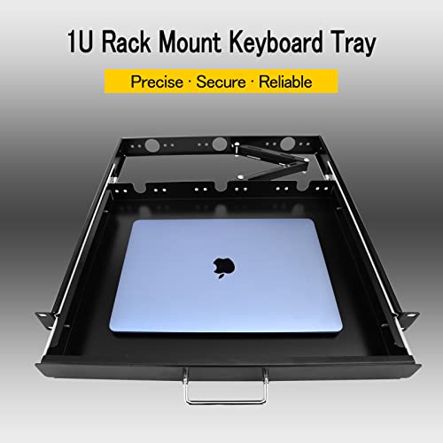 1U Rack Mount Sliding Keyboard Tray