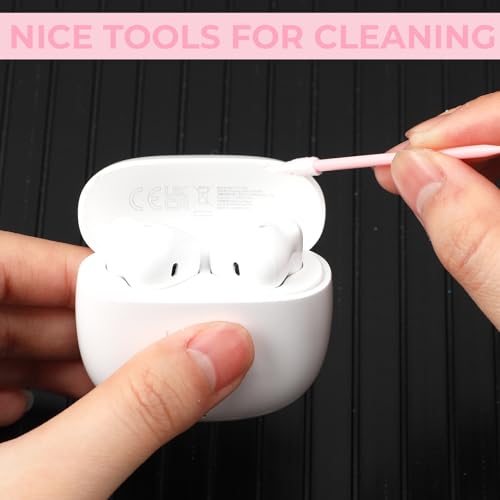 Chinco 200 Pcs Cleaning Swabs 2.56 Inch Sponge Tip Swabs Sticks for Printer Heads, Scanners, Camera Lenses, Chip Hard Disk Industries, Optical Lenses and Optical Equipment Makeup(Pink) - color: Pink