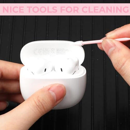 Chinco 200 Pcs Cleaning Swabs 2.56 Inch Sponge Tip Swabs Sticks for Printer Heads, Scanners, Camera Lenses, Chip Hard Disk Industries, Optical Lenses and Optical Equipment Makeup(Pink) - color: Pink