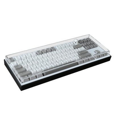Acrylic Keyboard Dust Cover,96 Keys Transparent Mechanical Keyboard Protective Cover,Compatible with Computer Gaming Keyboards (14.57''x4.84''x0.87'') - size: 96 keys