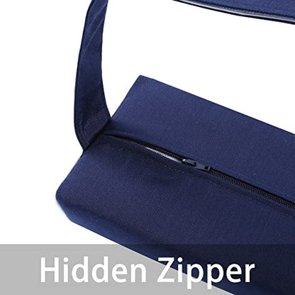 Enipate Outdoor Chaise Lounge Head Pillow, Pack of 2 Water Resistant Headrest Pillows with Elastic Band for Pool Patio Chairs - color: Navy Blue