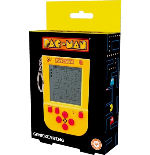 Fizz Creations PAC-Man Keychain Game. Includes LCD Screen, 4-Directional Controls & 4 Game Modes with Original PAC-Man Gameplay & Sounds. Officially Licensed Merchandise