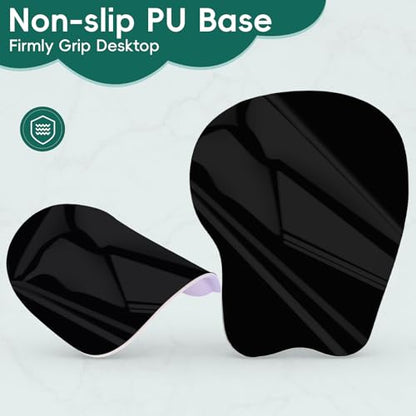 Mouse Pad with Wrist Rest Ergonomic Mouse Pad with Comfortable M-Shape Pain Relief Wrist Support Non-Slip PU Base Mousepad for Laptop, Office & Home (Green Elephant) - color: Green Elephant