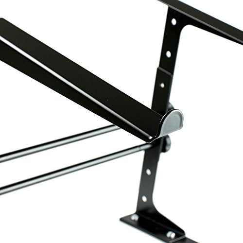 RockJam Portable DJ Laptop Stand with Adjustable Height, Anti-Slip Design, Works for Laptops, Controllers & CD Players (Pack of 5) - size: Desktop (Pack of 5)