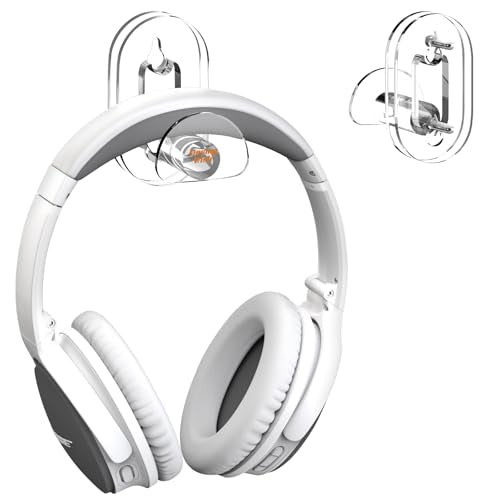 Acrylic Headphone Wall Mount Holder for Most Over-Ear Headphones, Clear Headphone Hanger for Wall Universal Headset Hook Gaming Headset Holder - color: Headphone Holder for Wall