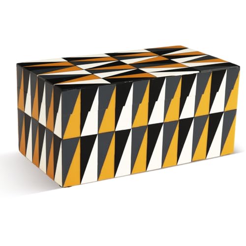 Handicrafts Home Large Decorative Storage Box with Lid, Keepsake Storage Box, Decorative Jewelry & Memory Box for Coffee Table, Shelf & Bedroom Decor, Puzzle Guild 10 x 5 x 5 (Multicolor Box) - color: PUZZLE-GUILD, size: 10 x 5 x 5 Inches