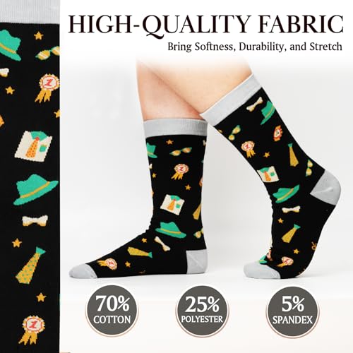 ZAGKOO Funny Socks for Men, Women - Stocking Stuffers for Men - color: Dad 1 Sock