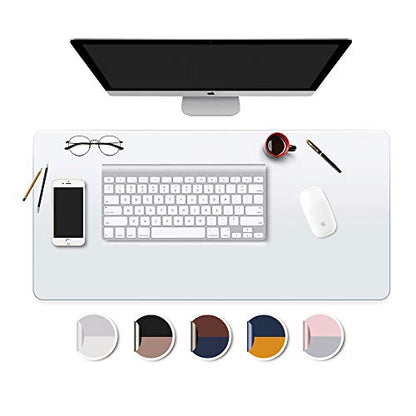 Desk Mat Clear Plastic Office Home Table Pad Blotter Mats Writing Desk Topper Protector with Mouse Pad for Laptop Computer Desktop Keyboard Pads Multifunctional Mat Transparent Wipeable PVC 17x36 - size: 17 x 36 inch