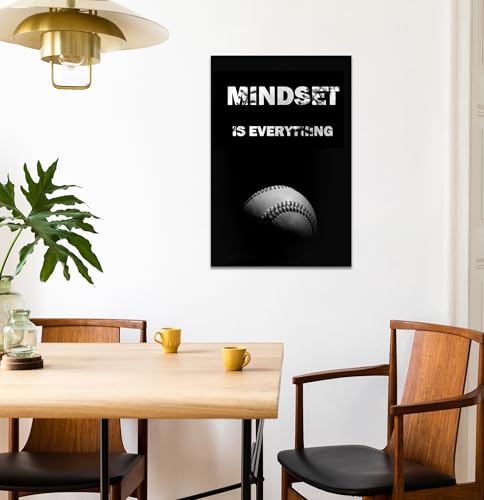 SKASNFAI Baseball Posters Wall Decor Framed Motivational Wall Art Inspirational Sport Quotes Pictures Photos for Boys Room Decor, Perfect for Sports Themed Bedroom Office Decor (20L x 30W) - color: Sports 01, size: 20"L x 30"W