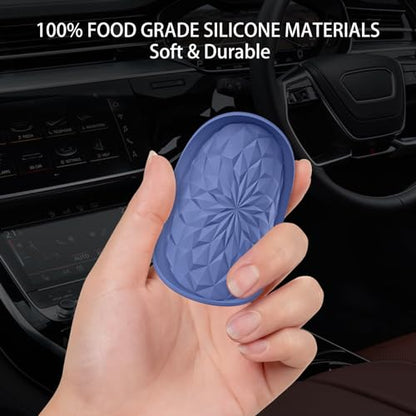 ME.FAN Car Coasters for Cup Holders [4 Pack] - 2.75In Silicone Auto Mug Mats - Universal Non-Slip Recessed Car Interior AccessoriesNavy Blue - color: 4pack-navy Blue